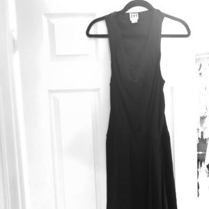 Black Haute Hippie handkerchief front dress